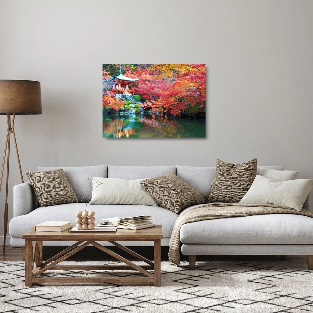Obraz na szkle - Orientalny krajobraz (70x50 cm)