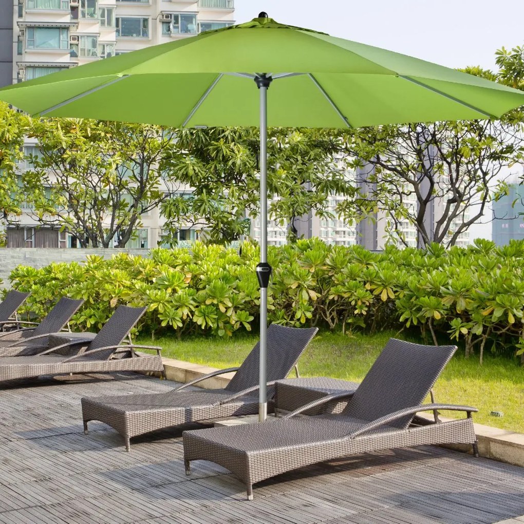 Doppler ACTIVE KURBEL parasol ogrodowy 380 cm zielony