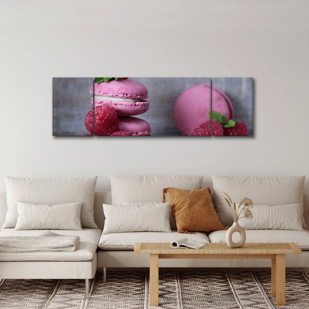 Obraz makaroników (170x50 cm)