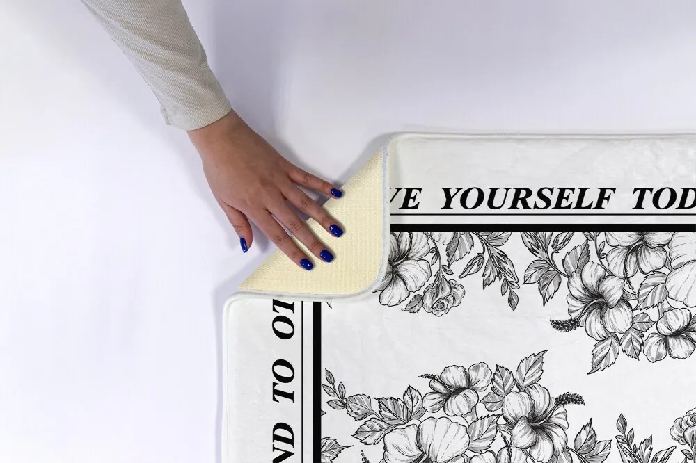 Dywanik łazienkowy antypoślizgowy Dywanik łazienkowy antypoślizgowy Kwiaty