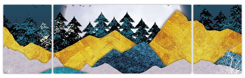 Obraz - Krajobraz polarny (170x50 cm)