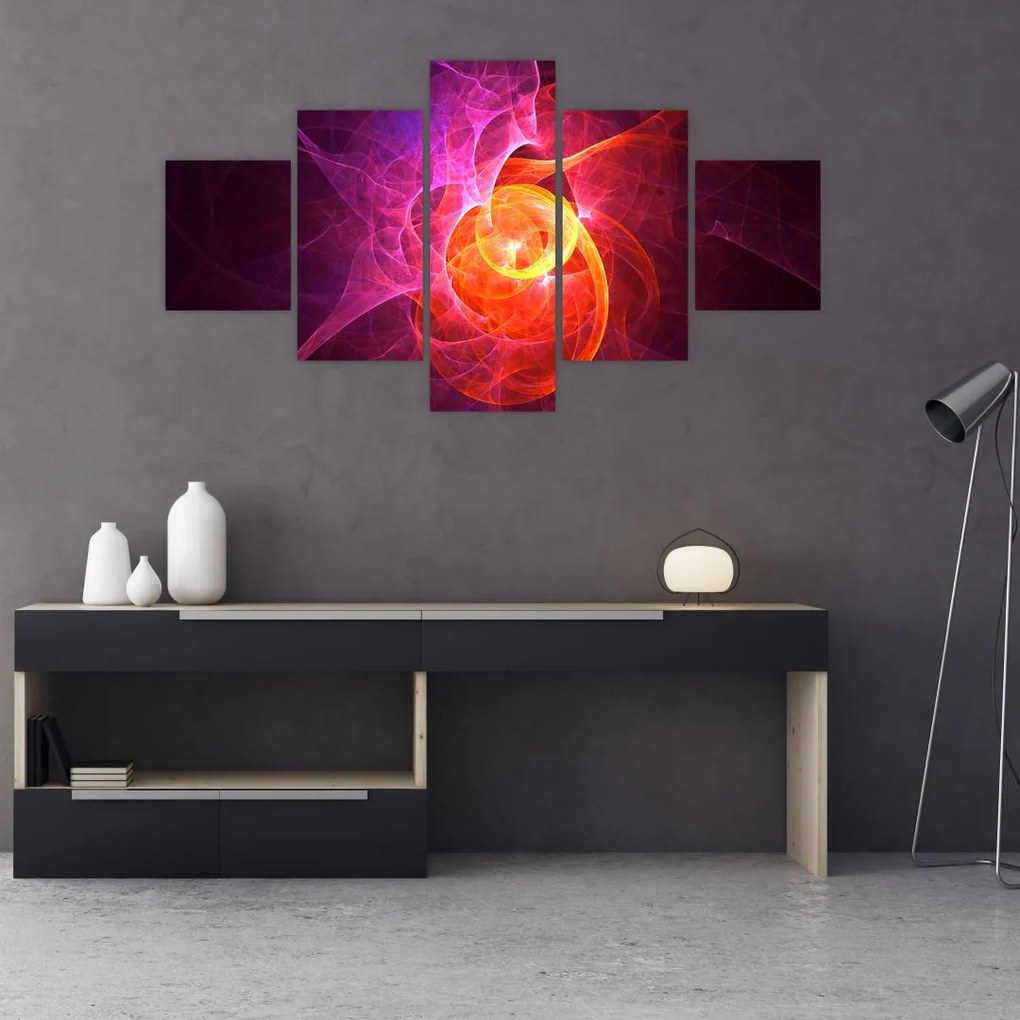 Nowoczesny abstrakcyjny obraz (125x70 cm)