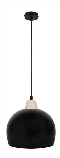 Czarna pojedyncza lampa wisząca - 3X D225 S8-G53