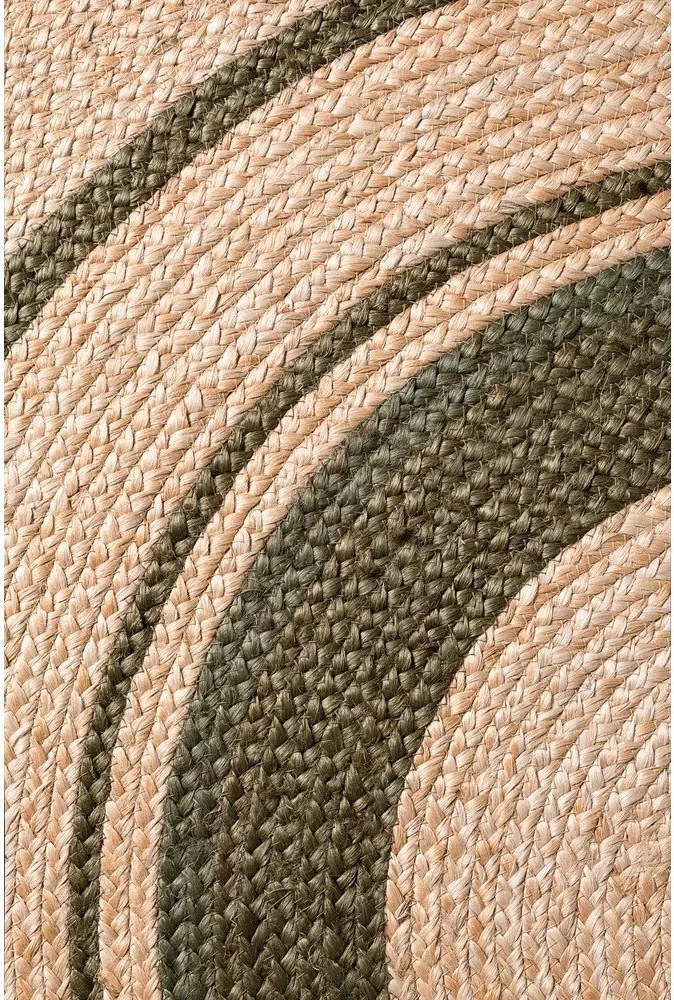 Okrągły ręcznie tkany dwustronny dywan z juty w naturalnym kolorze ø 150 cm Basil – Hanse Home