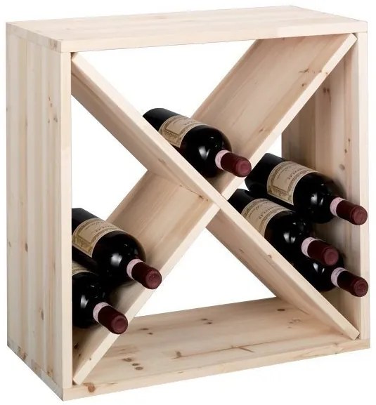 Drewniany stojak na wino, ZELLER