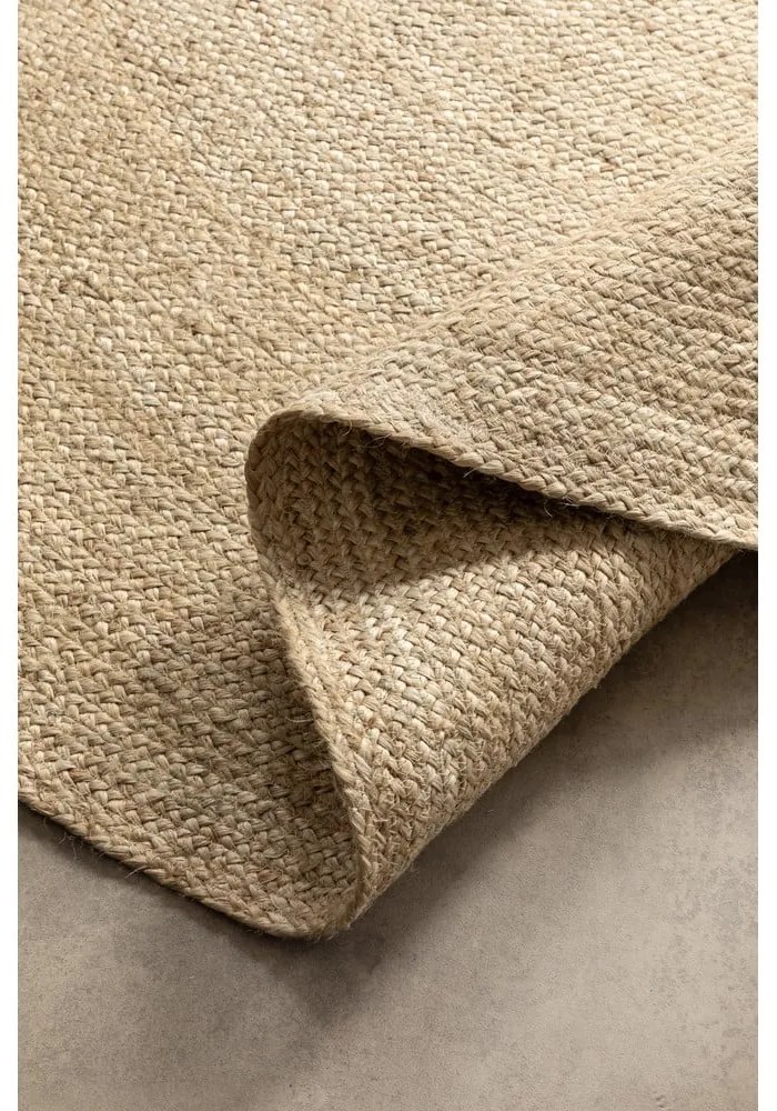 Okrągły dywan z juty dwustronny w kolorze kości słoniowej ø 140 cm Braided – Hanse Home