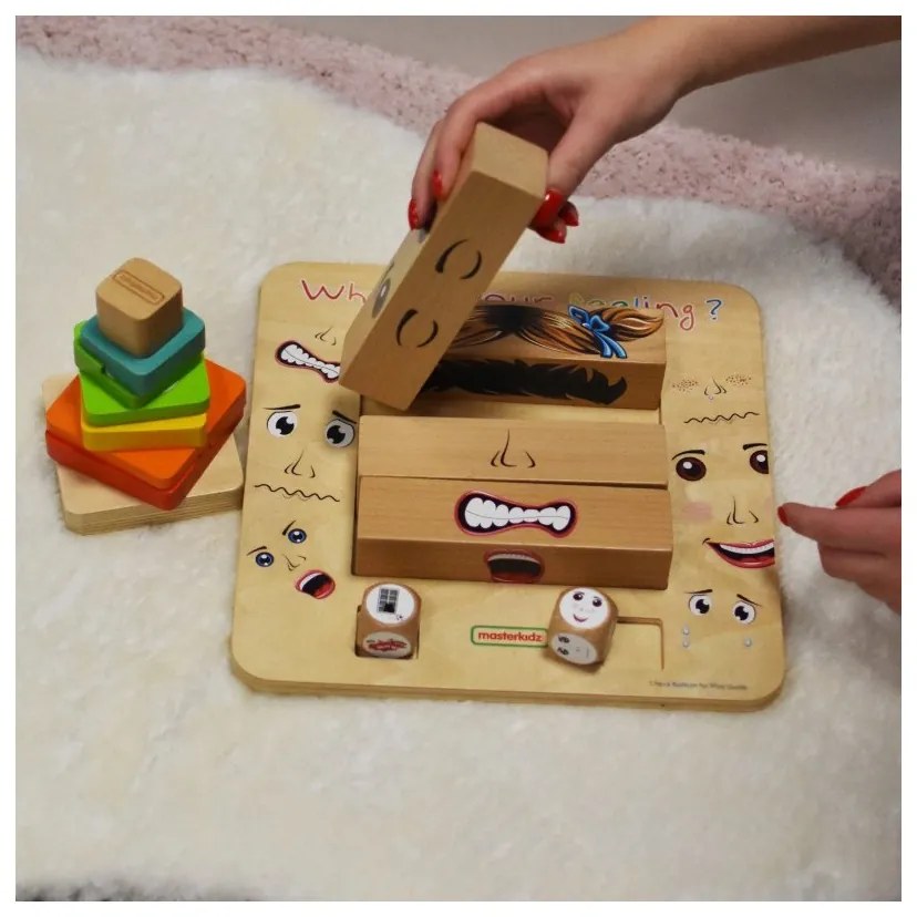 Masterkidz nauka emocji gra drewniana montessori