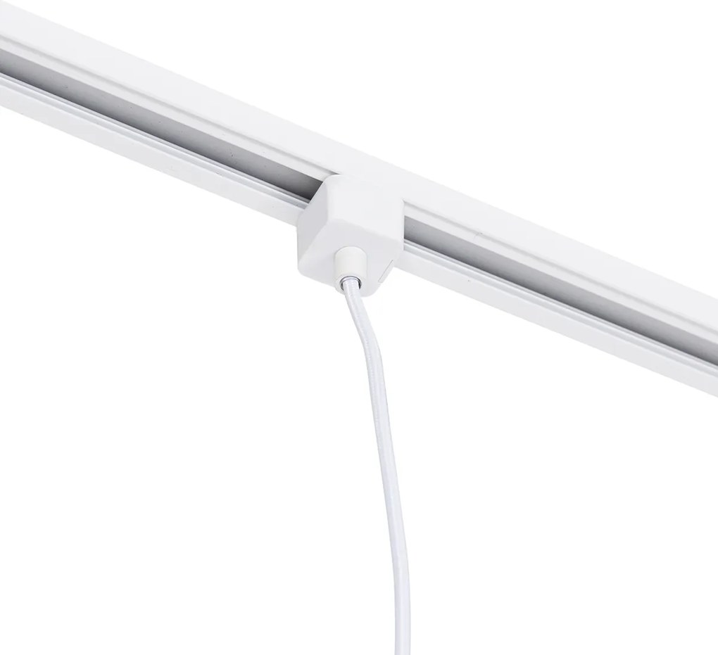 Lampa wisząca biała do systemu szynowego 1-fazowego - Iconic Cavalux
