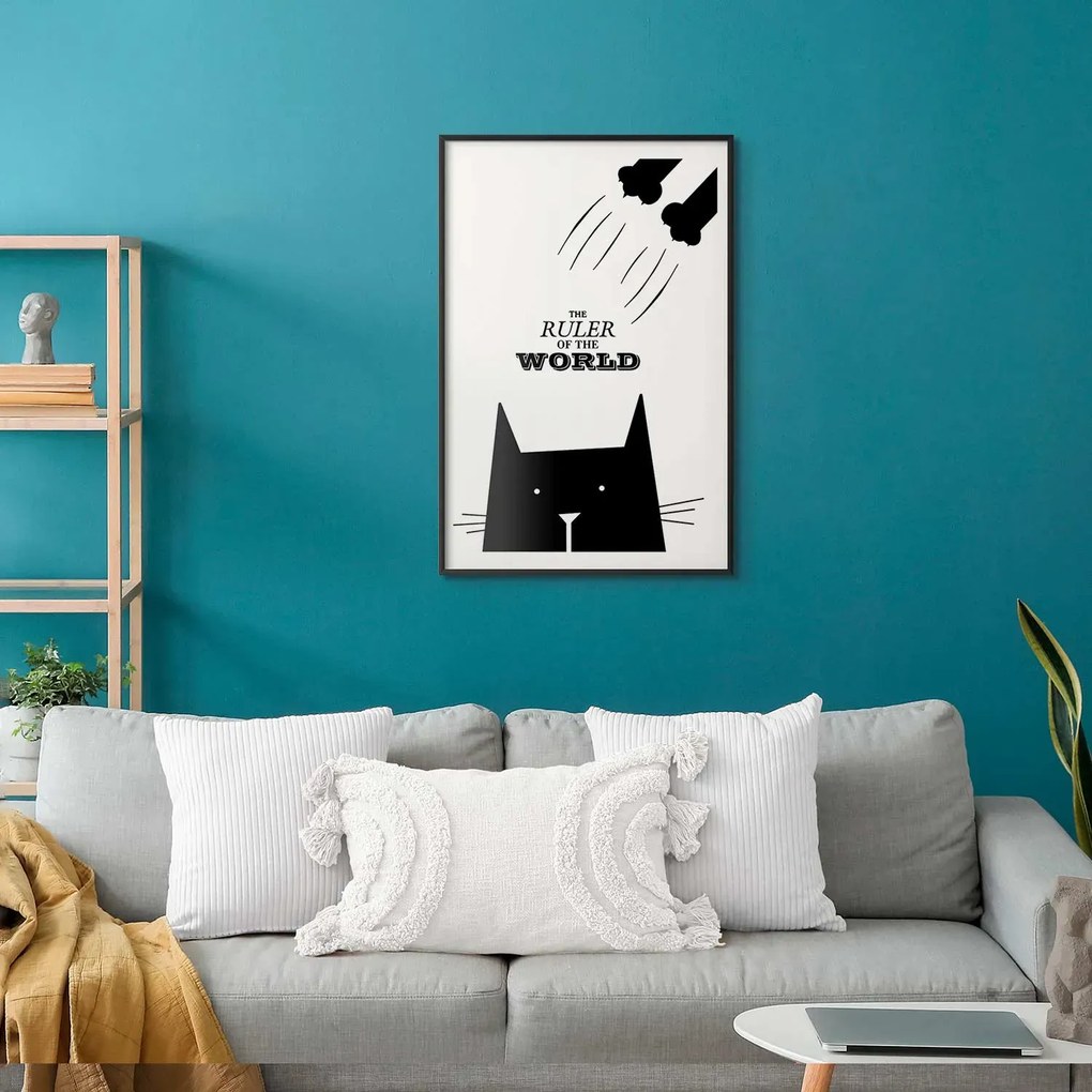 Plakat Król świata 21x30 cm z ramą czarną bez marginesu ARTGEIST B