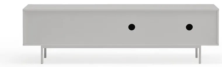 Szaro-naturalna szafka pod TV w dekorze dębu 180x52 cm Sierra – Teulat