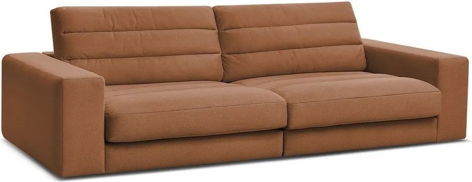 Pomarańczowa aksamitna sofa 276 cm Sierra – Bobochic Paris