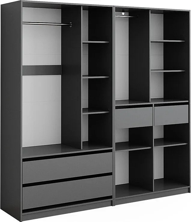 Szafa antracyt 200x50x200 elmo