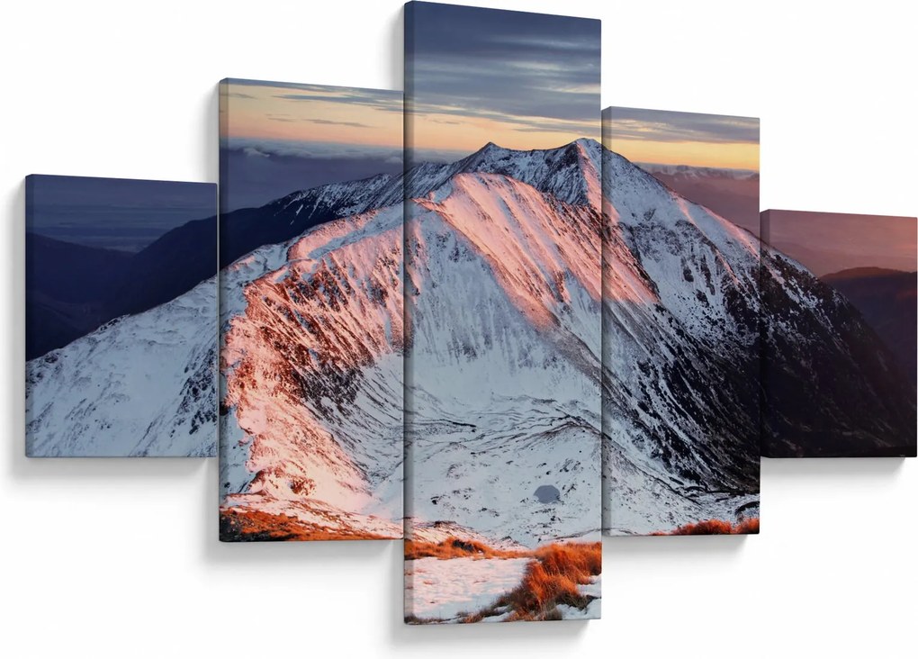 Obraz - Zimowa panorama górska II. (125x70 cm)