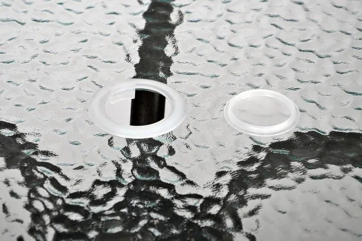 Bistro stół ze szklanym blatem