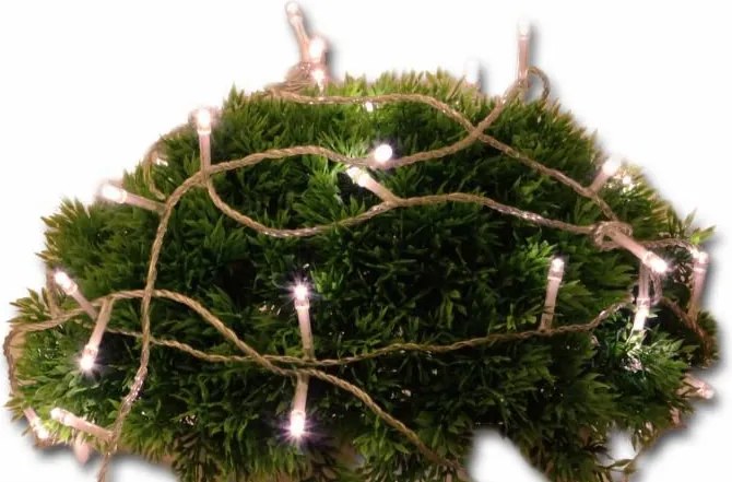 Świąteczny LED łańcuch - 5 m, 50 diod, ciepła biel