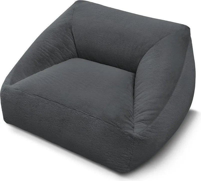 Ciemnoszary worek do siedzenia z imitacji futra Lilibet – Bobochic Paris