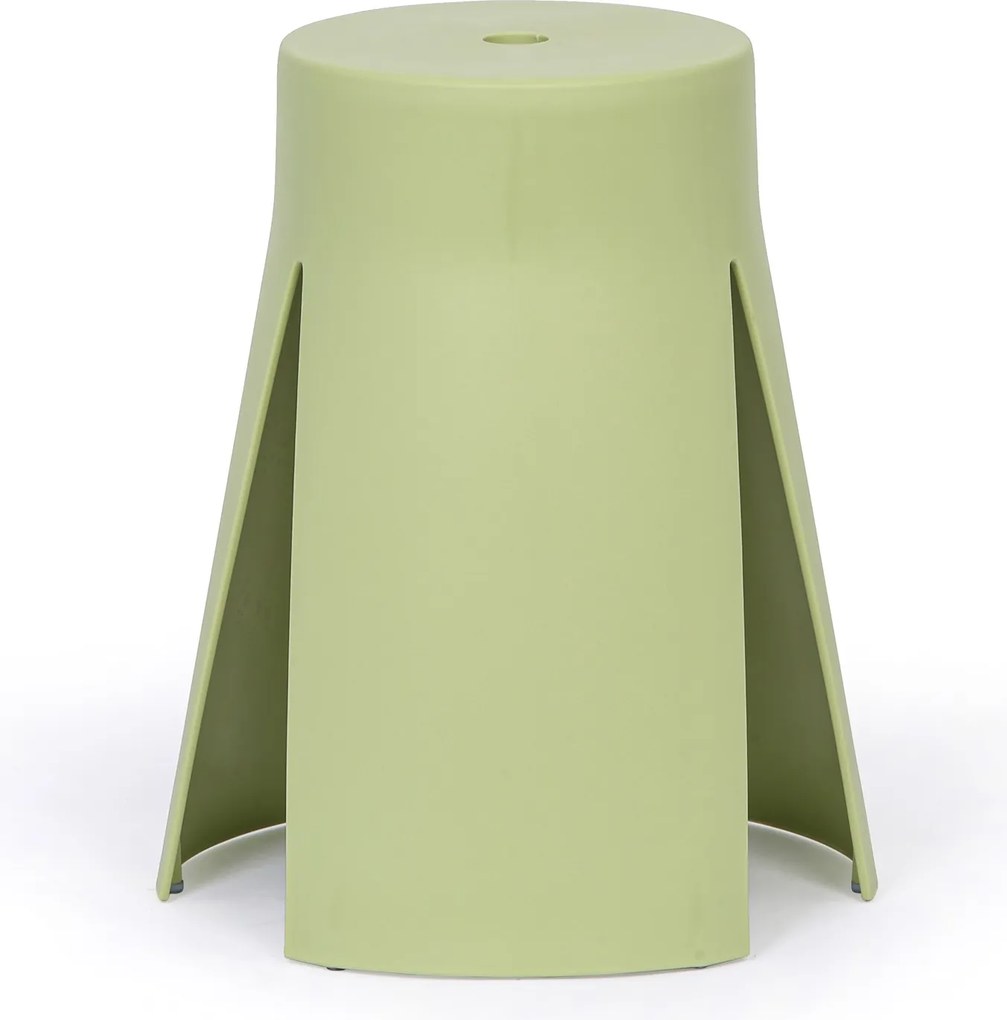 Plastikowy stołek RIKO, zielony