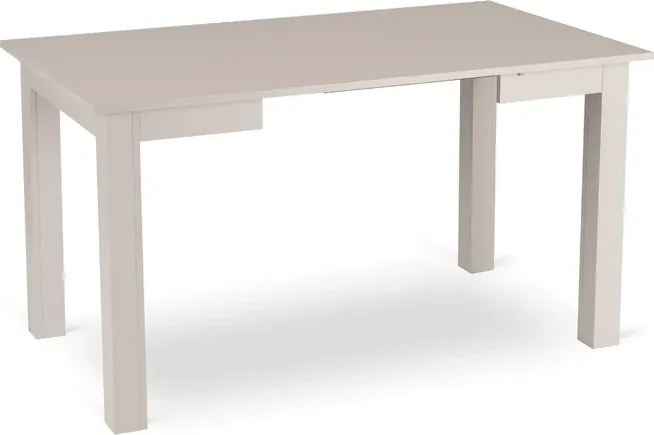 Zestaw Stół Kwadratowy Rozkładany BEN 80-200 cm Kaszmir i 4 Krzesła SAL Kremowe