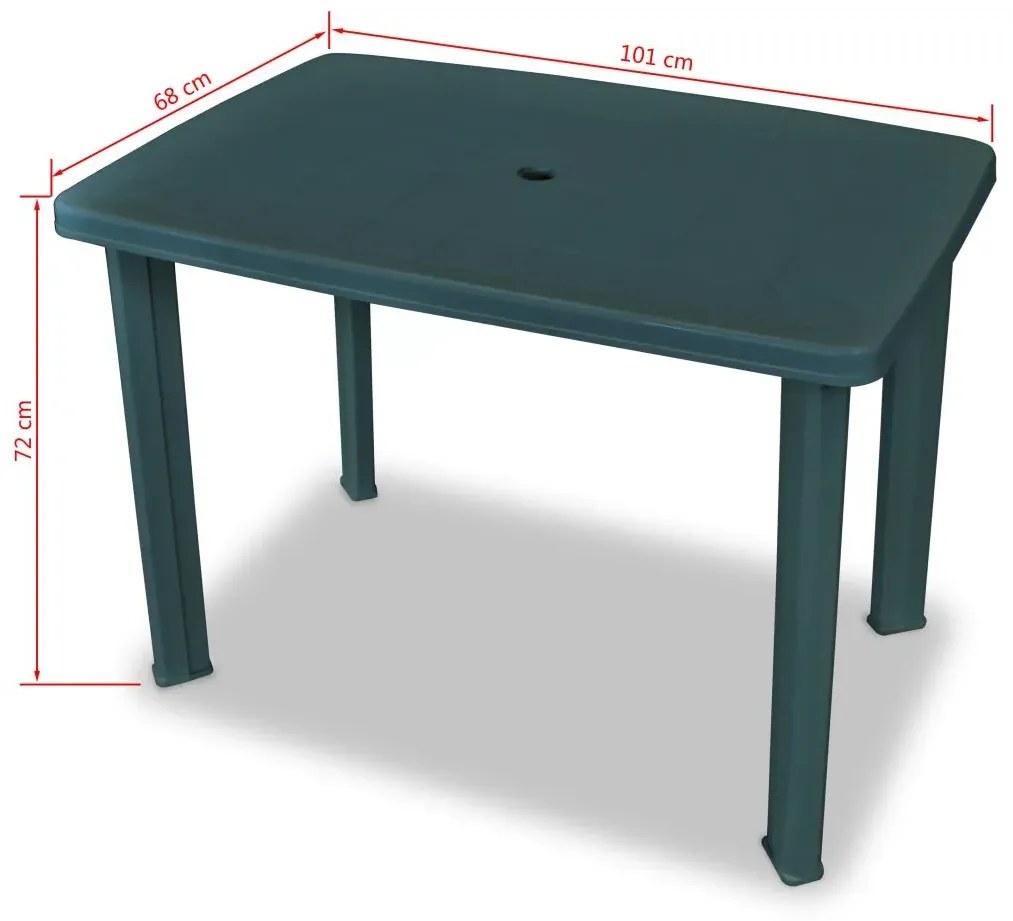 Zestaw zielonych mebli ogrodowych G6-W57