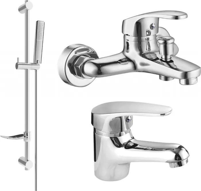 Mexen Erica DF72 zestaw wannowy, chrom - 746403DF72-00