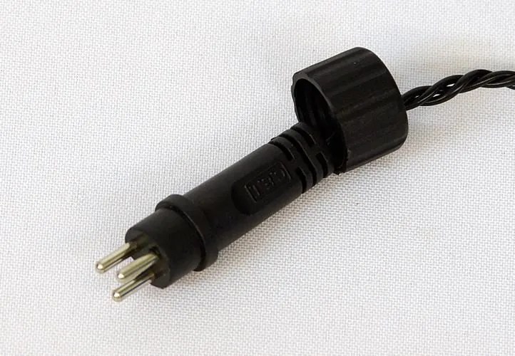 Diled oświetleniowa sieć - 100 LED ciepły biały + zasilanie