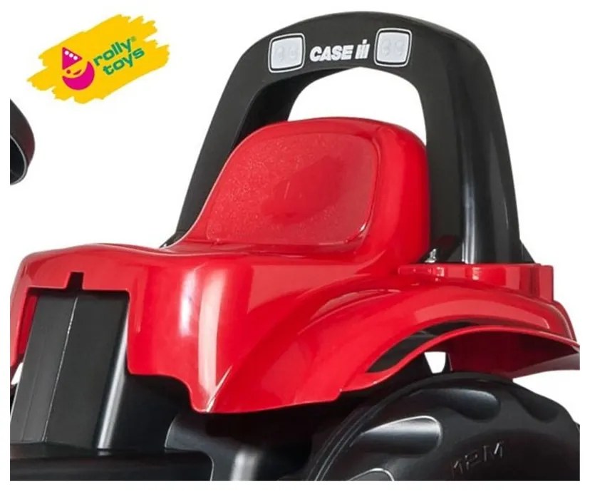 Rolly toys rolykid traktor na pedały case z przyczepką