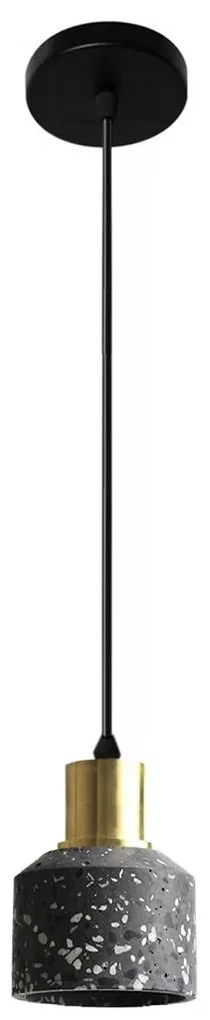 Lampa Sufitowa Wisząca Betonowa Lastri APP930-1CP Czarna