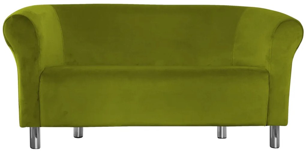 Sofa Milo BL75 zielona oliwka nogi chrom