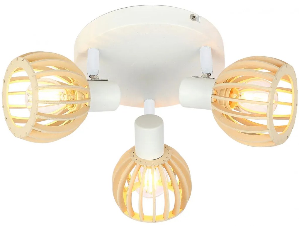 Biała lampa sufitowa w stylu skandynawskim K092 K2-N65