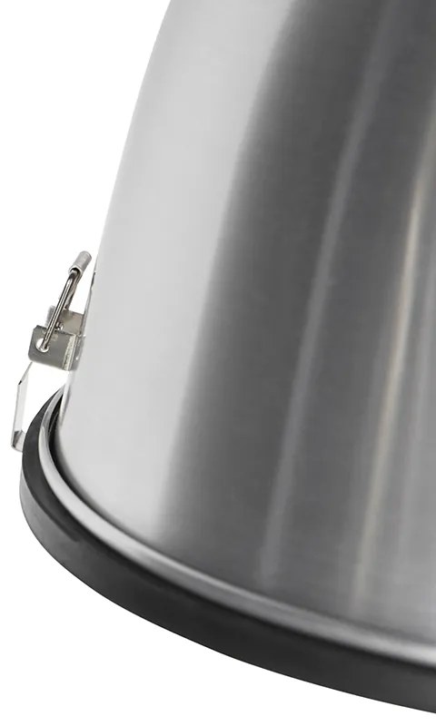 Zestaw 2 lamp wiszących aluminiowych 38 cm ściemnianych - AnterosPrzemysłowy Oswietlenie wewnetrzne