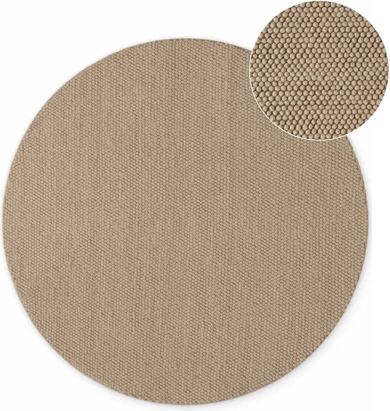 Wełniany okrągły dywan tkany ręcznie w naturalnym kolorze ø 200 cm Richmond Diana – Ted Baker