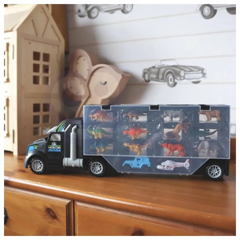 Woopie samochód transporter dinozaury ciężarówka