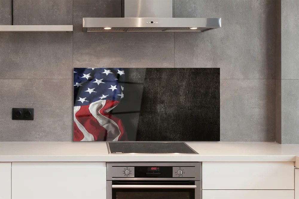 Szklany Panel Amerykański Sztandar Państwowy