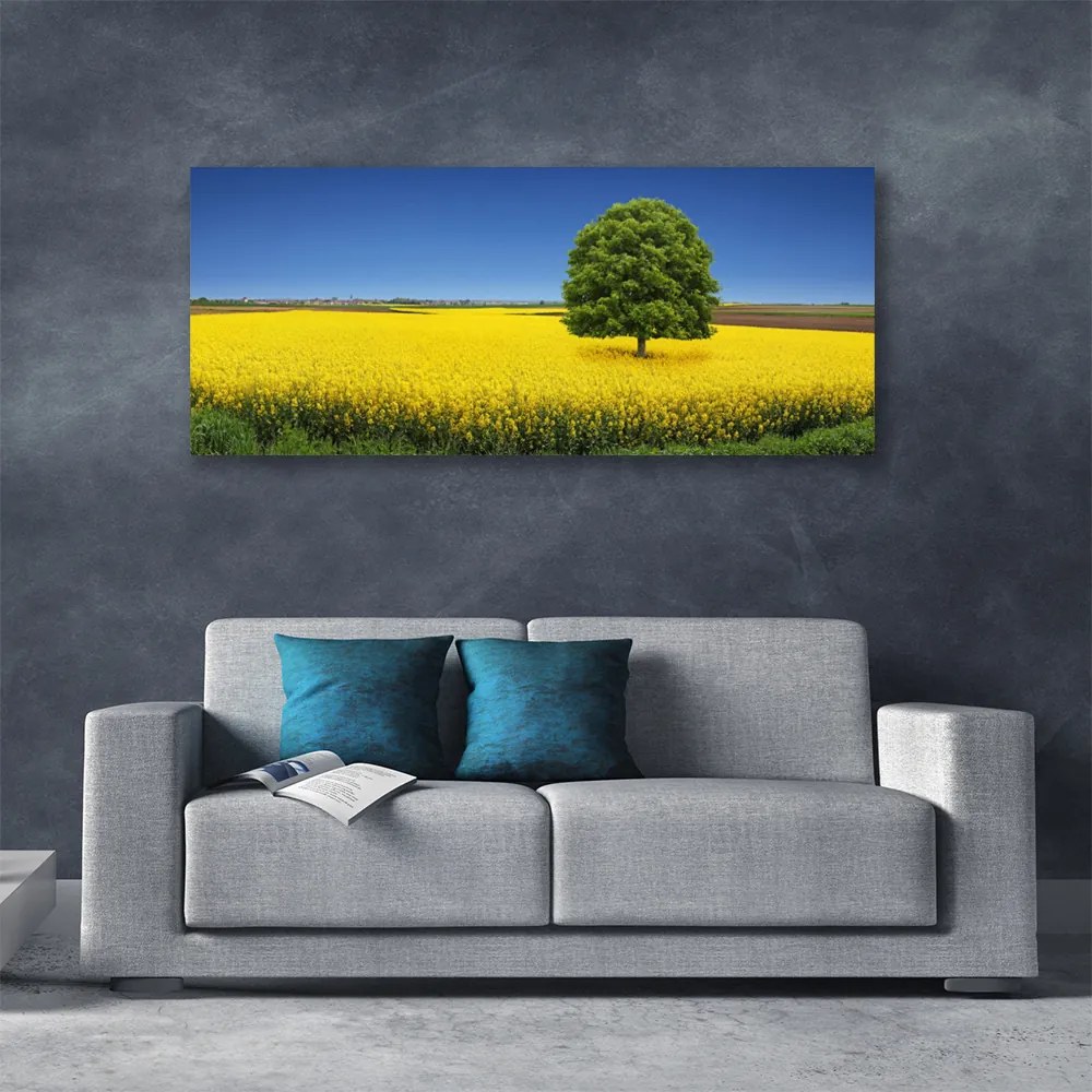 Zdjęcie na płótnie Samotne Drzewo w Polu