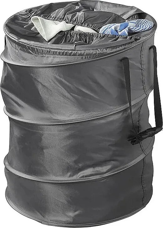 Składany kosz na pranie 46 X 60 cm z elastycznym otworem i uchwytami