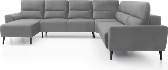 Narożnik BOSCO XL zestaw z elektryczną funkcją regulacji tkanina Monolith 85 Popielaty WERSAL