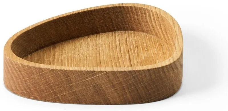 Drewniany pojemnik dekoracyjny w naturalnym kolorze 14x12,5x3 cm Curve S – LIND DNA