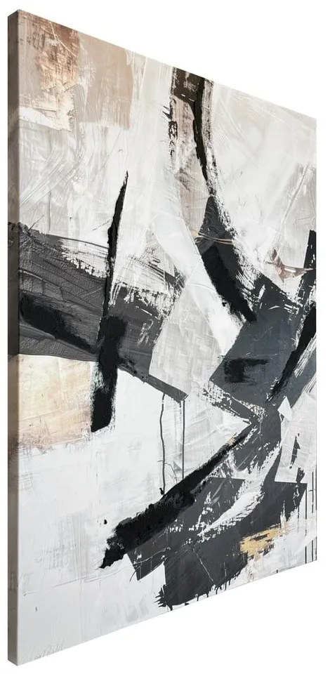 Obraz z ręcznie malowanymi elementami 70x100 cm Ash – Styler