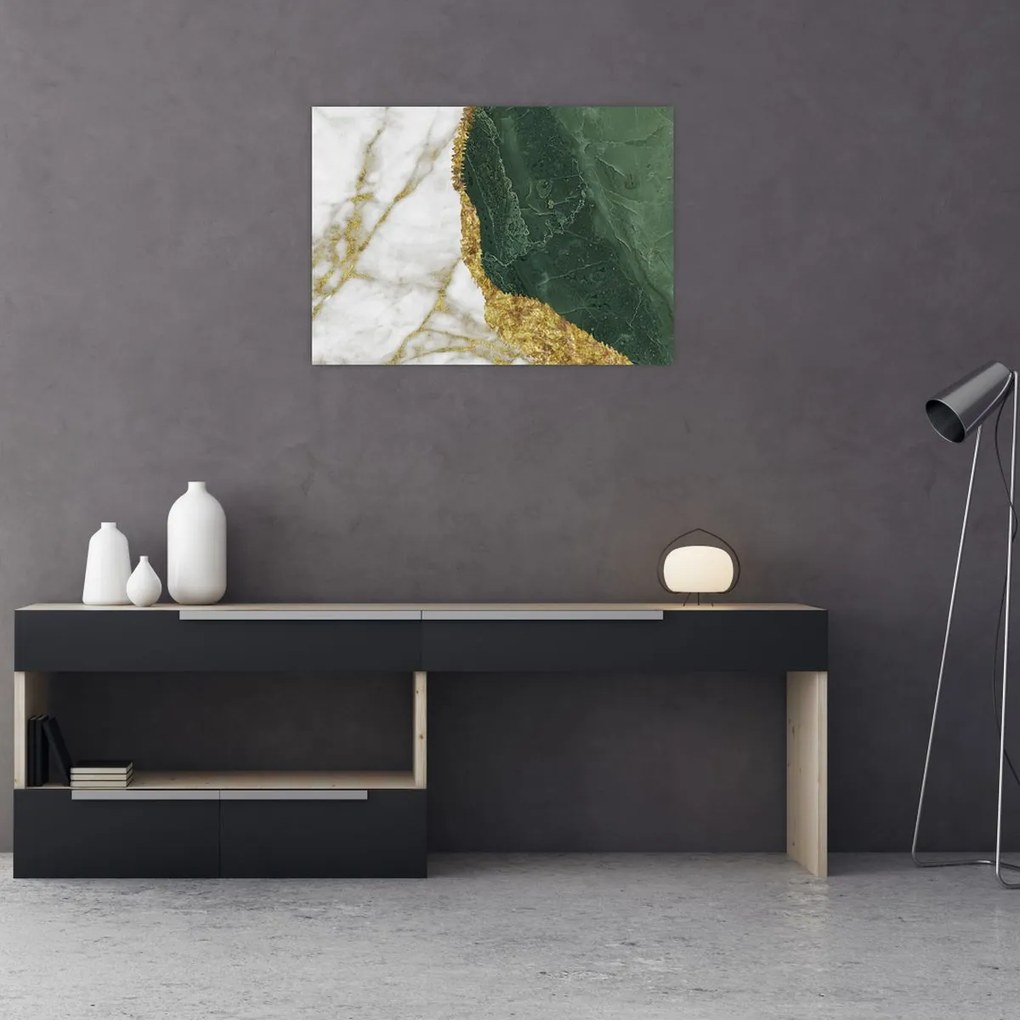 Obraz - Zielony marmur N⁰3 (70x50 cm)