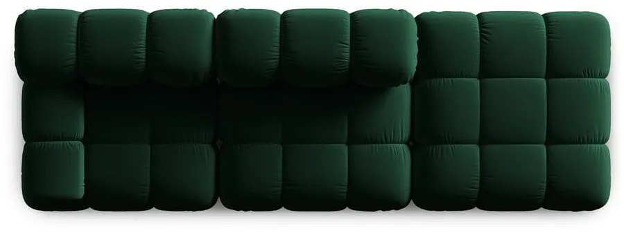 Zielona aksamitna sofa 282 cm Bellis – Micadoni Home