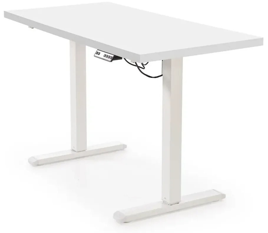 Biurko B54 120x60cm białe z regulacją wysokości HALMAR