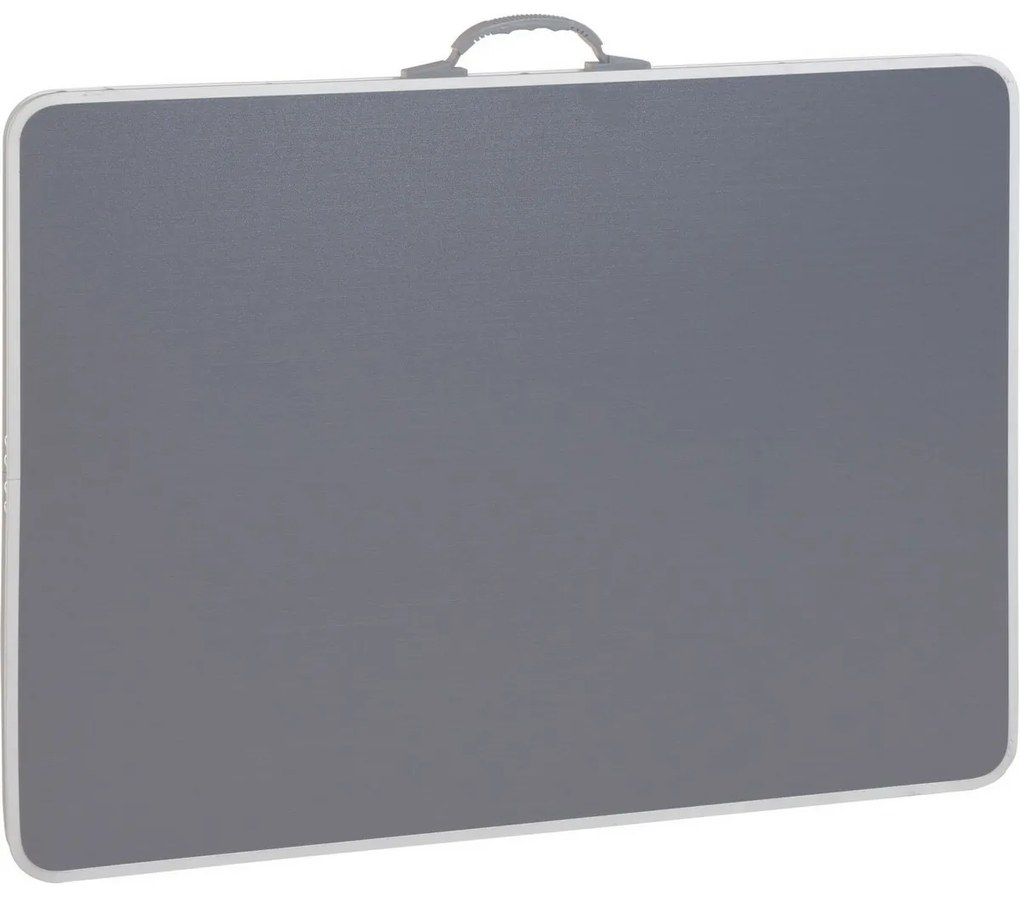 Aluminiowy stolik kempingowy, 80 x 60 x 69 cm,szary