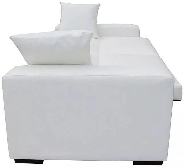 Luksusowa rozkładana biała sofa - Astigar