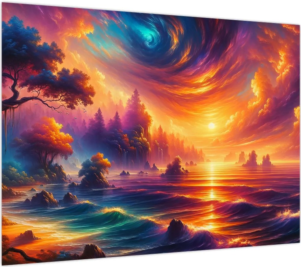 Obraz na szkle - Magiczny świat (70x50 cm)
