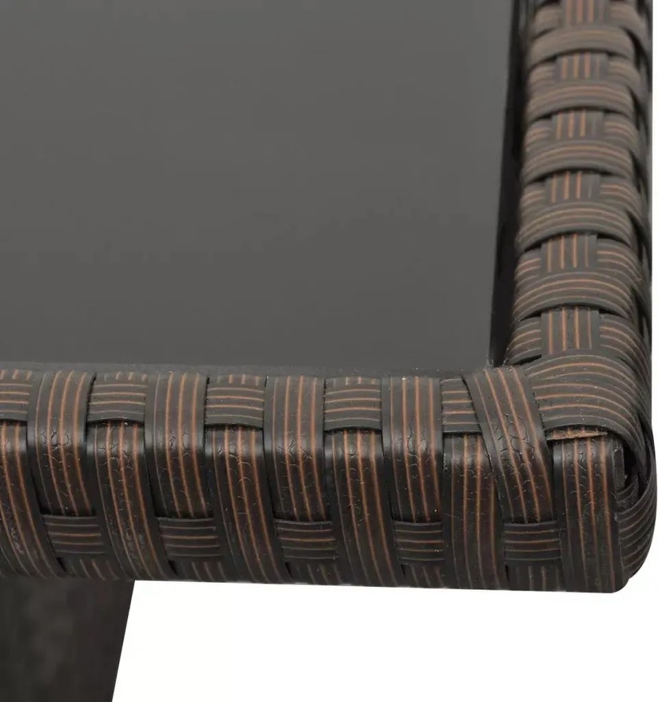 Zestaw brązowych mebli ogrodowych - Cintro