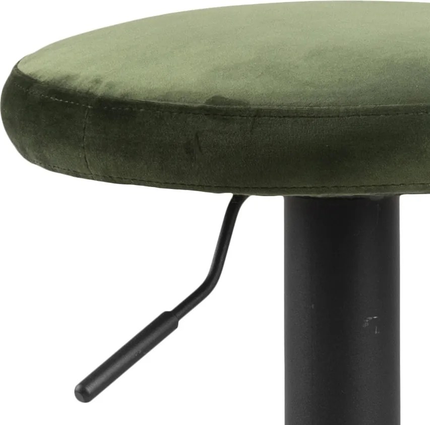Hoker z welurowym siedziskiem Finch Vic forest green