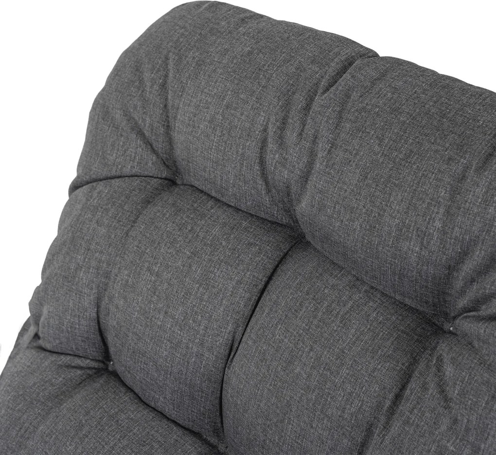 Zestaw mebli ogrodowych dla 4 osób Nivo 058 - sofa, fotele, stolik, kolor szary