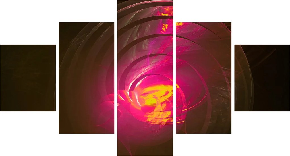 Obraz - abstrakcja spiralna (125x70 cm)