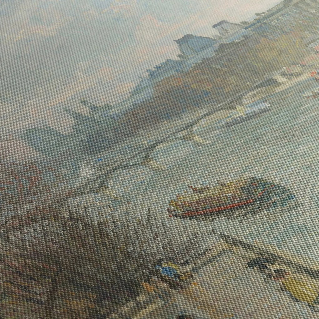 Obraz - Camille Pissarro, The Louvre, Afternoon, Rainy Weather, reprodukcje (125x70 cm)