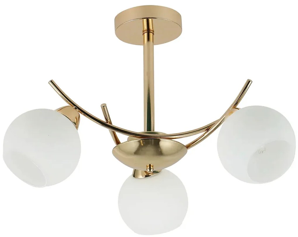 Złota nowoczesna lampa wisząca - D248 G9-A94